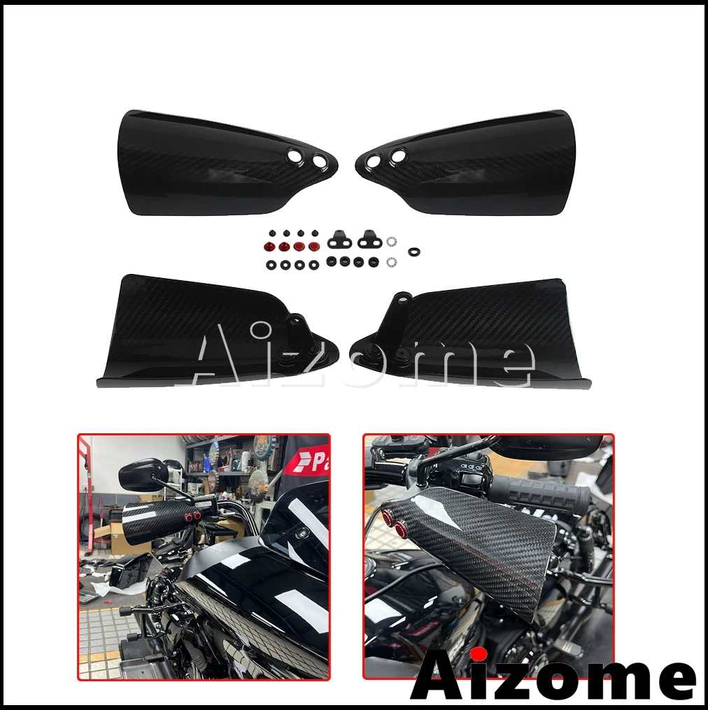 Motorcycle Hand Shield Guard Carbon Fiber Handle Handguard Protection For Harley Sportster Forty-Eight XL1200 X XS Low XL 1200L