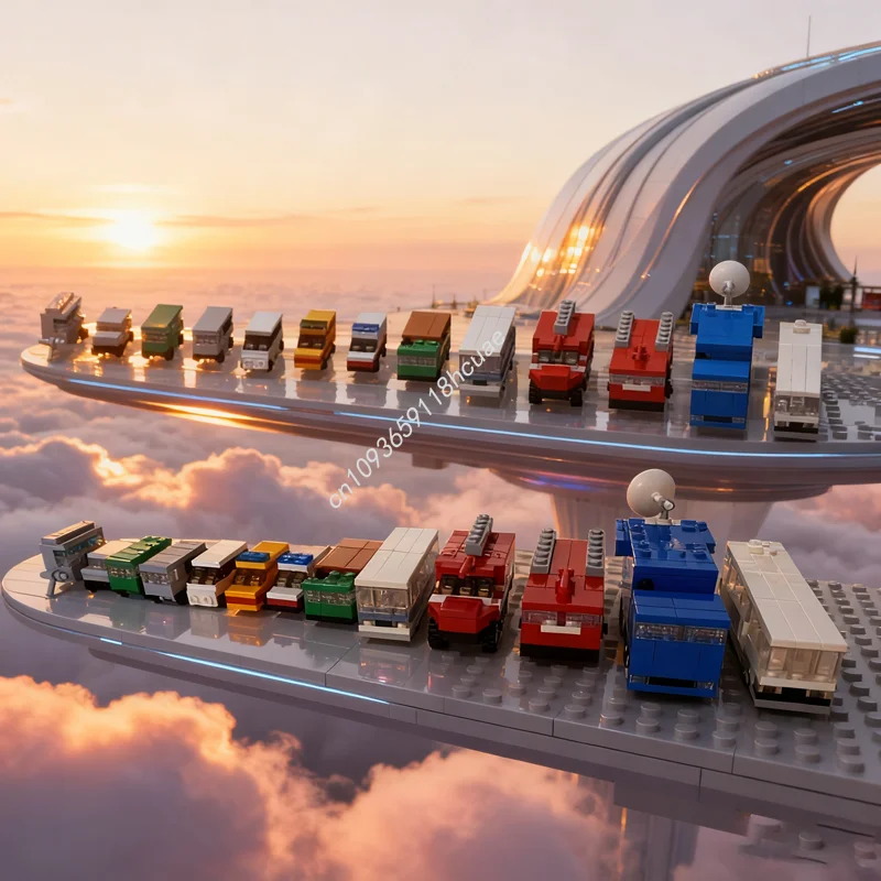 

557pcs MOC DamoB S Baikonur Support Vehicle Model Building Blocks Construction DIY Idea Christmas Gift Education Brick Toy Kids