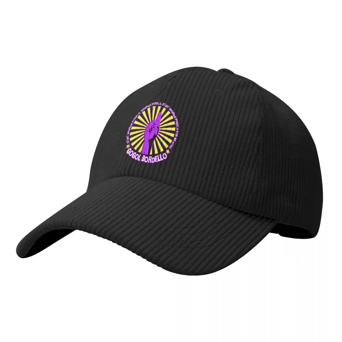 Gogol Bordello - Start Wearing Purple Racerback Baseball Caps Bone Snapbacks Black Sports Hats