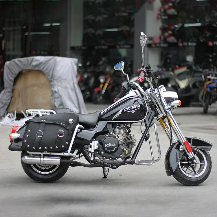 China factory supply chain drive single cylinder 4 stroke 50cc mini cruise chopper motorcyclecustom