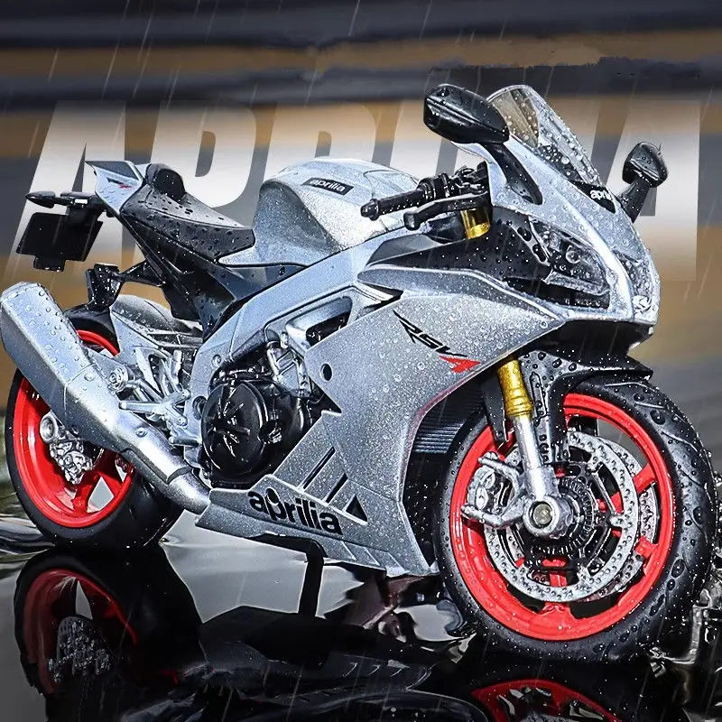 

1:12 Aprilia RSV4 Модель гоночного мотоцикла из сплава, литая металлическая уличная модель мотоцикла для пересеченной местности, имитация, детская игрушка в подарок