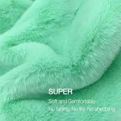 Sewbato Thickened Polyester Faux Fur Doll Doll Hair Hair Cloth Soft Scarf Cloth Imitation Rabbit Hair Plush Soft Plush Fabrics