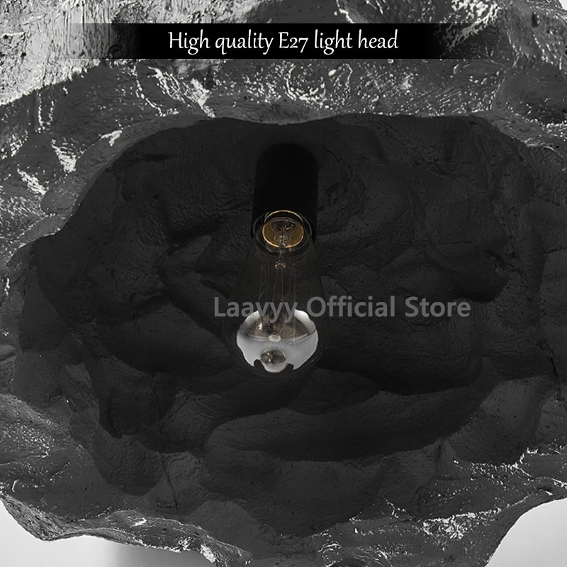 الإبداعية تقليد روك ديكور المنزل مصباح معلق طاولة طعام حديثة قلادة Led ضوء متواضع الداخلية تعليق الثريا