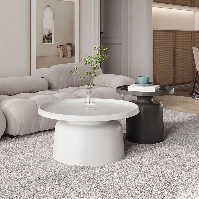 Nordic living room designer coffee table cream small unit round modern simple design creative combination high low coffee tables