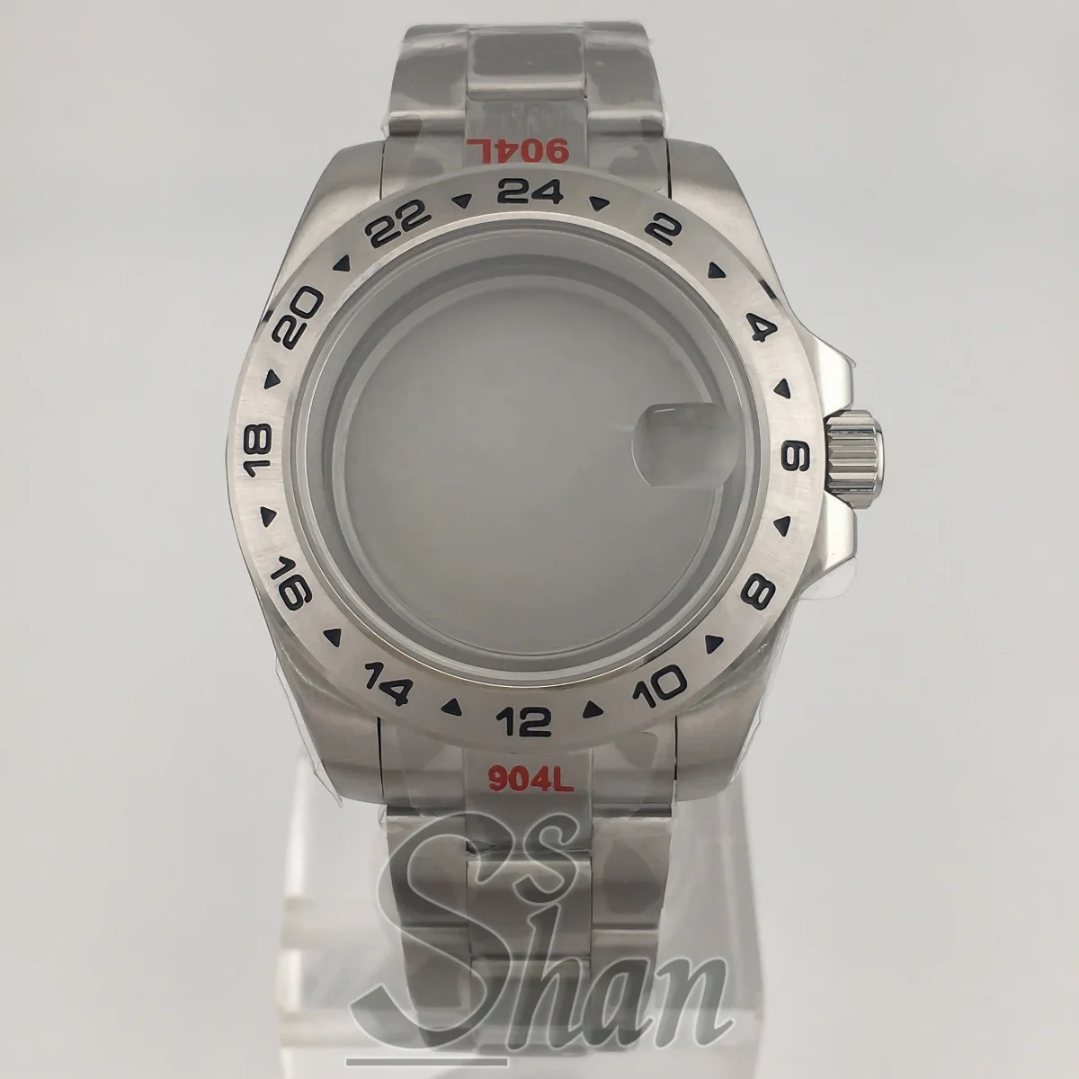 40mm/43mm pExplore 2 boîtier lunette fixe cristal saphir NH34 NH35 NH36 ETA2824 PT5000 Miyota DG2813 3804 mouvement bracelet en acier