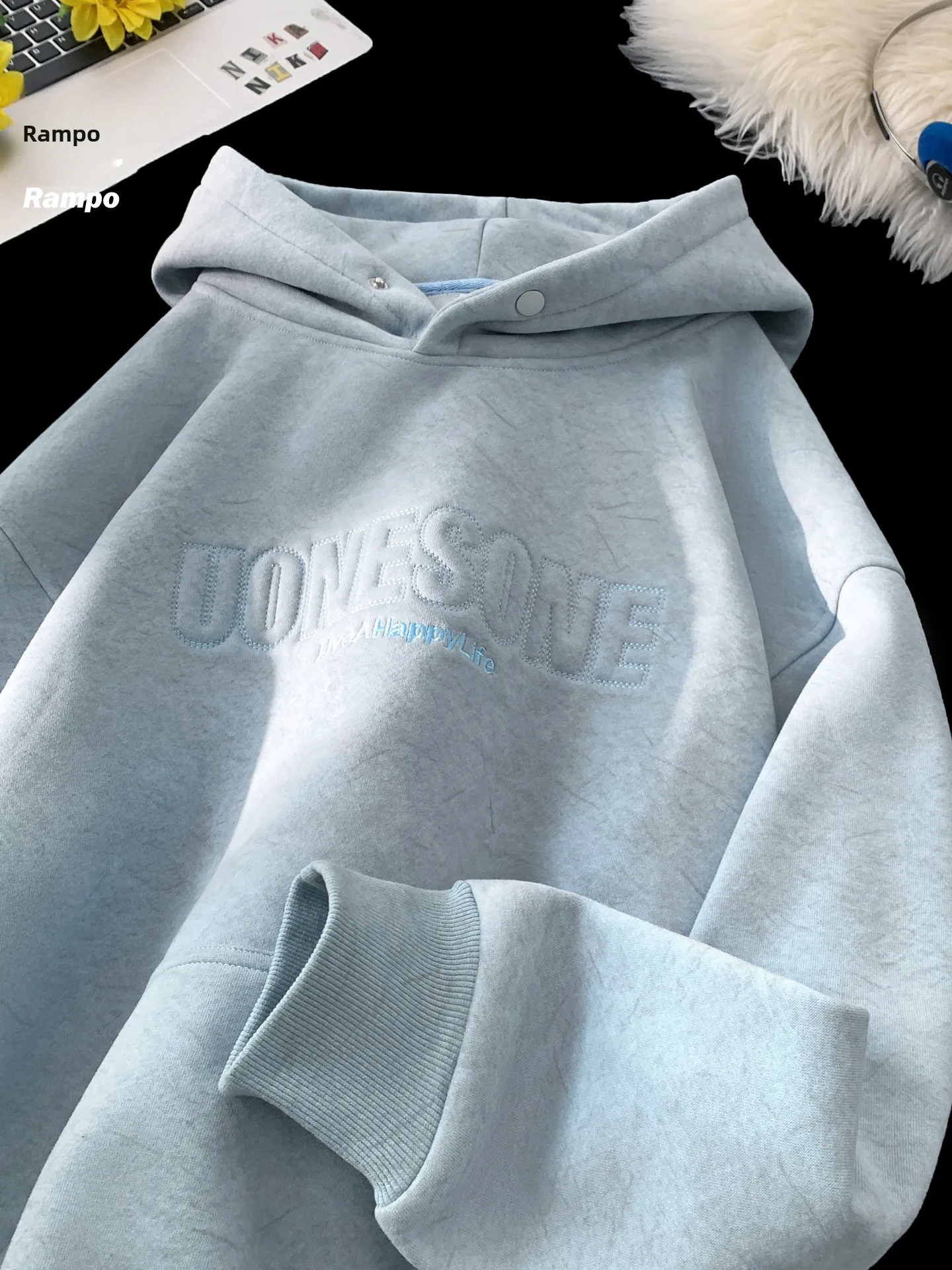 

Мужская толстовка-худи в стиле ретро, плотная, модная, повседневная, с буквенным принтом, из смесового хлопка, с длинными рукавами