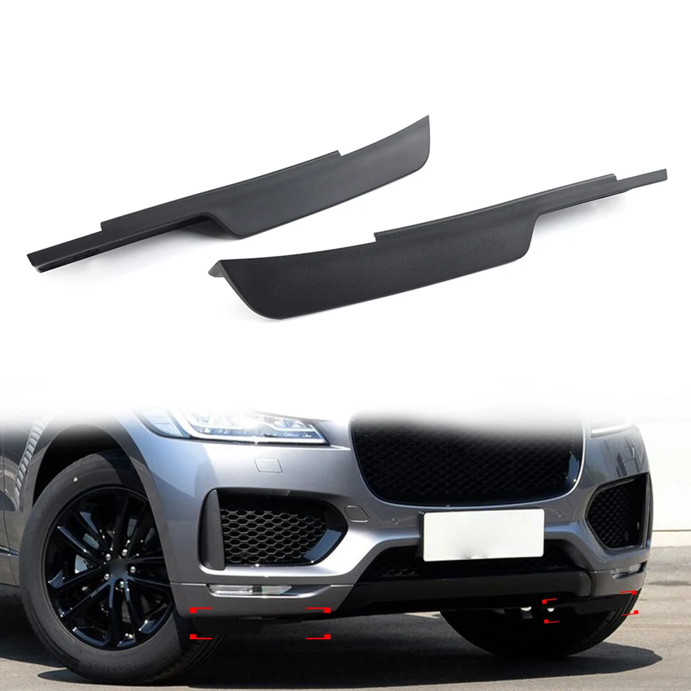 2 Pcs Car Front Bumper Lower Air Deflectors Skirts Baffle For Jaguar F-Pace 2016 2017 2018 2019 2020 2021 2022 2023