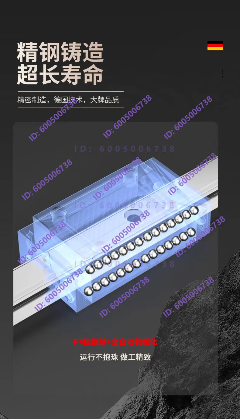 Linear Guide Slide Slide Line Rail Square Rail HGW Slide HGH15 20 25 30 35 45 55 CA CC