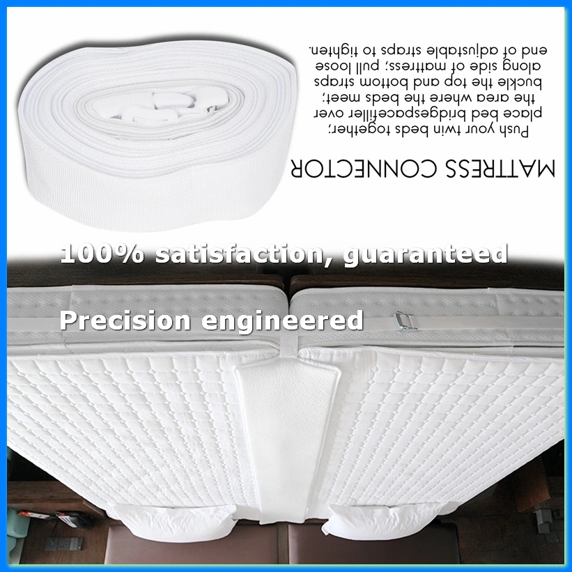Bed Bridge Twin to Converter Kit Adjustable Mattress Connector for Bed BedspaceFiller Twin Bed Connector-A07G