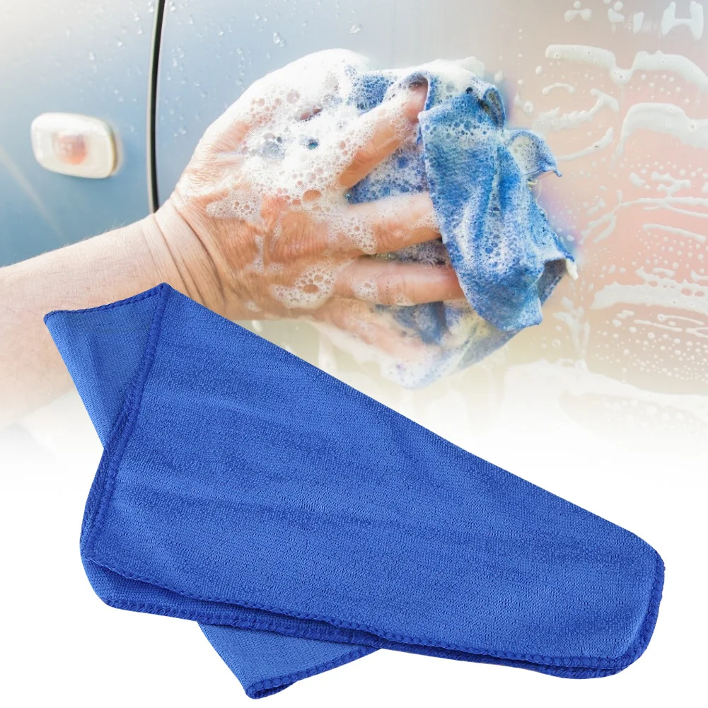 

30x70cm Blue Absorbent Soft Microfiber Towel Car Detailing Wash Drying Cloth Home Cleaning Tools