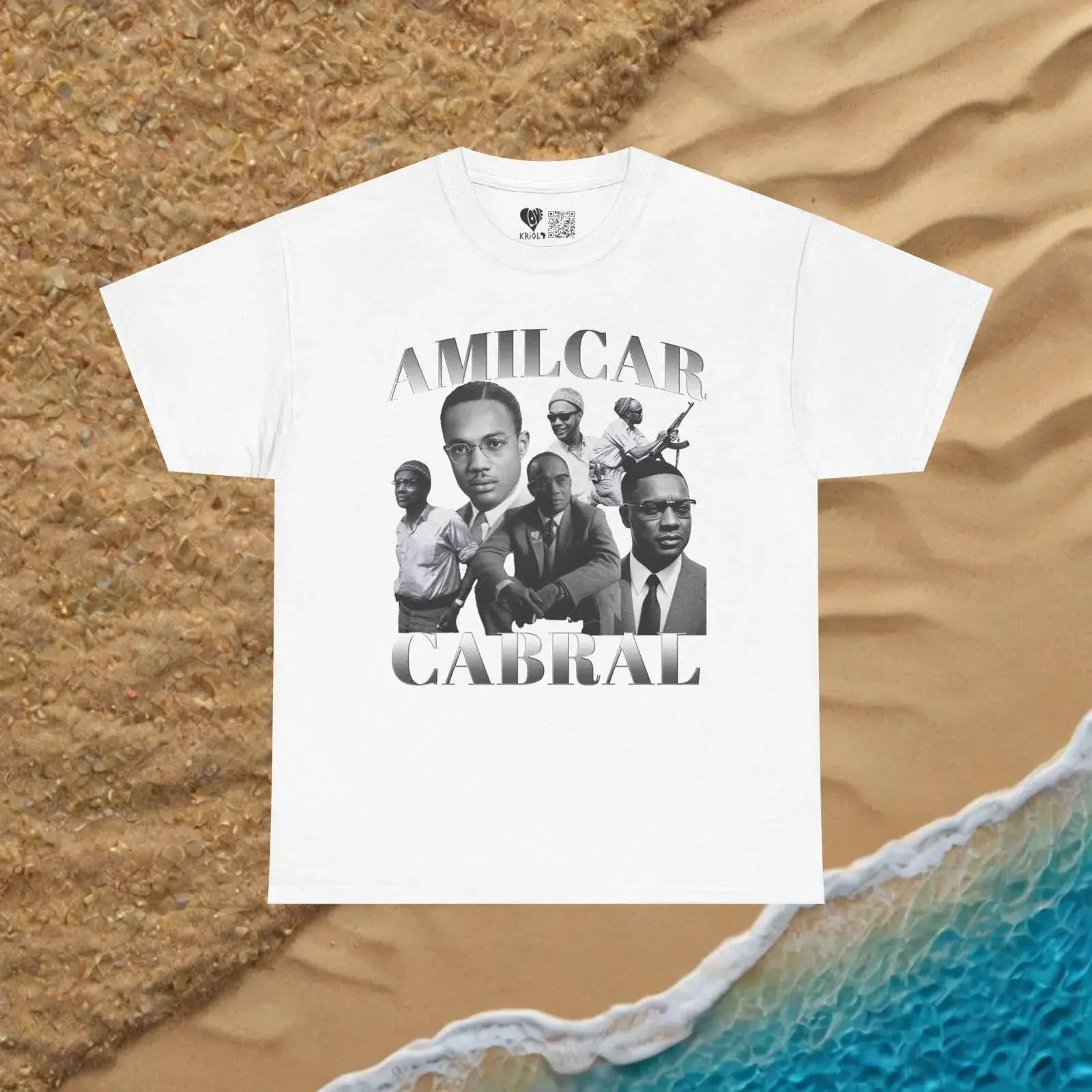 Vintage Amilcar Cabral Black White T shirt Cape Verde National Hero Africa Culture Ultra Cotton vintage Washed streetwear