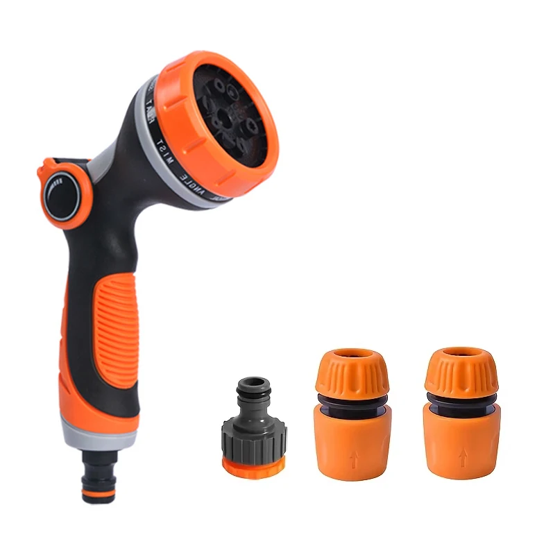 Garden Hose Spray Multiple Modes Portable Handheld Nozzle High Pressure Garden Spray, Used To Water Plants And Lawns