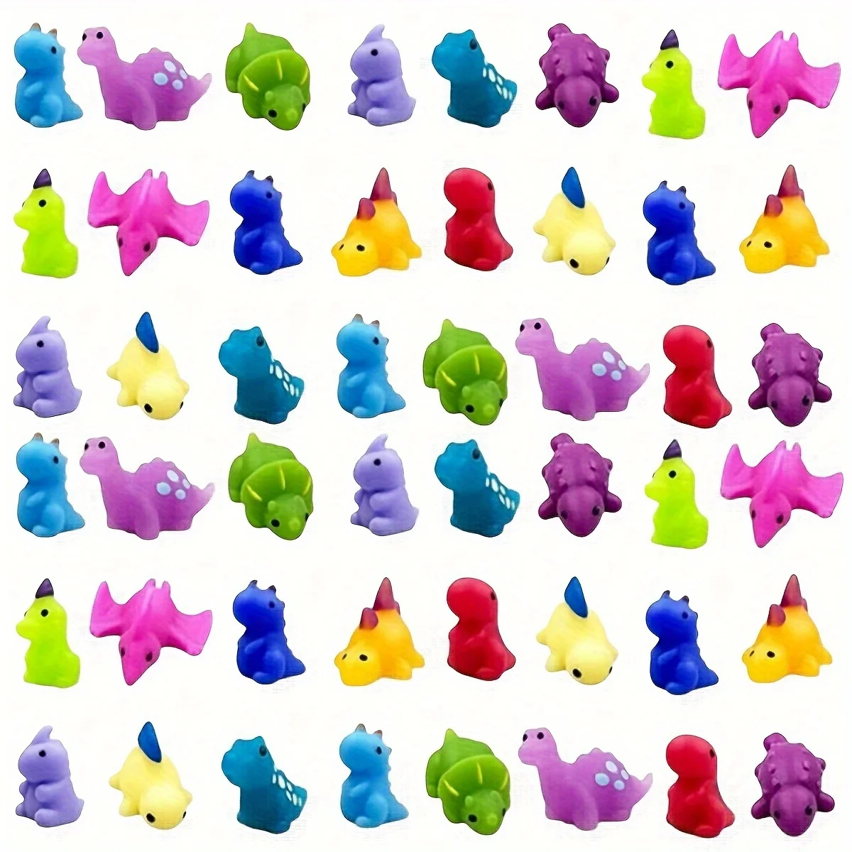 12/24pcs Dinosaur Kawaii Squishies Mochi Squishy Toys Stress Relief Toys for Kids Boys Girls Animals Party Favors Birthday Gifts