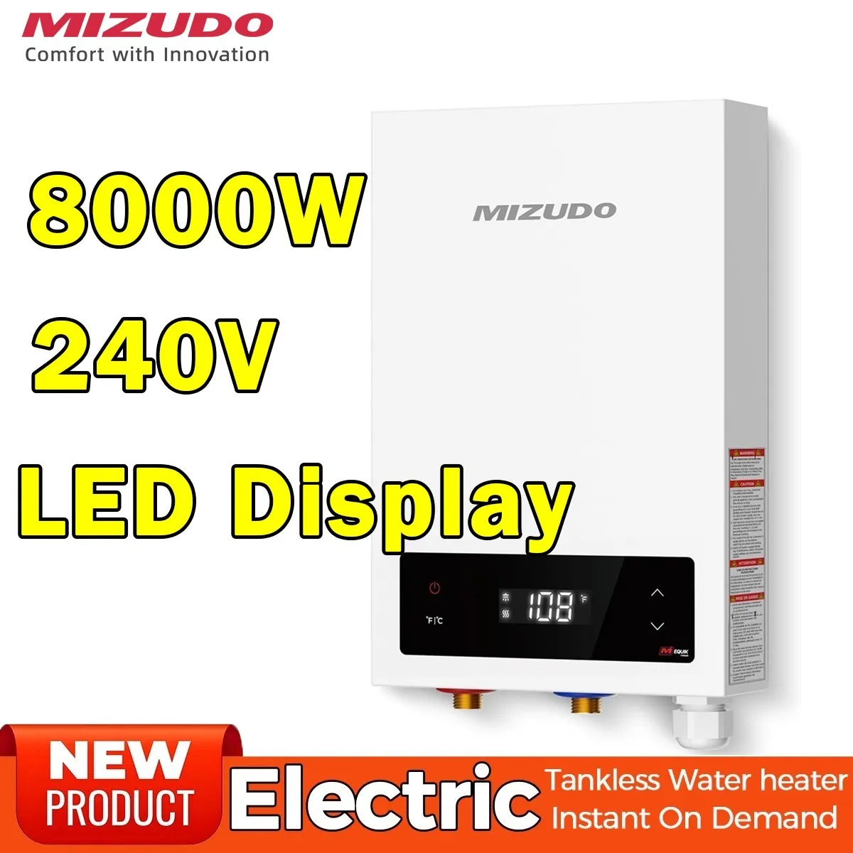 

8000W Tankless Water Heater Electric 240V On Demand Instant Endless Water Heater