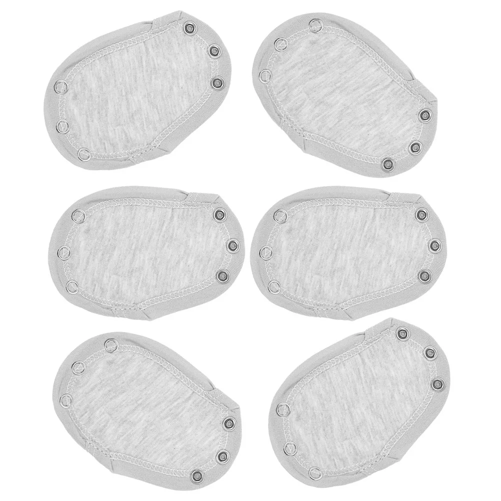 ชุดจั๊มสูทเด็กแบบสองชั้น 6 ชิ้น พร้อมแผ่นต่อขยายสำหรับเด็กวัยหัดเดิน ติดกระดุมแป๊ก ผ้าฝ้าย สำหรับเด็กแรกเกิด นุ่ม สบาย ระบายอากาศได้ดี