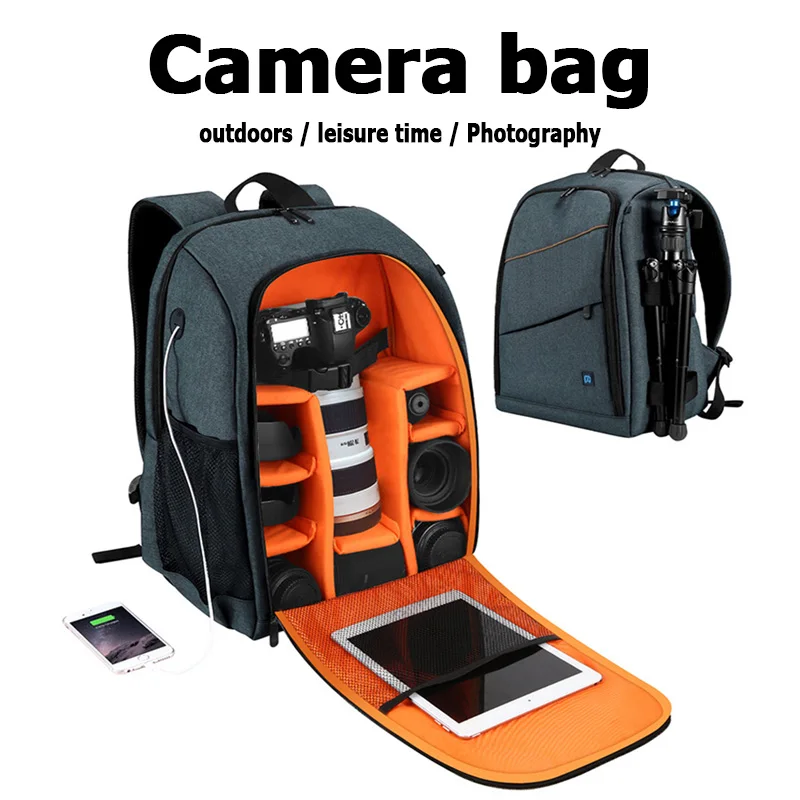 

Camera Bag Outdoor Portable Waterproof Scratch-proof Dual Shoulders Backpack Camera Bag For Canon Nikon Sony Xiaomi Laptop DSLR