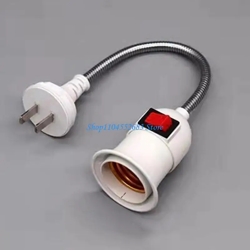 Y6GD Lamp Base Universal EU US Plug Bulb Holder with Switch Adjustable Socket Holder