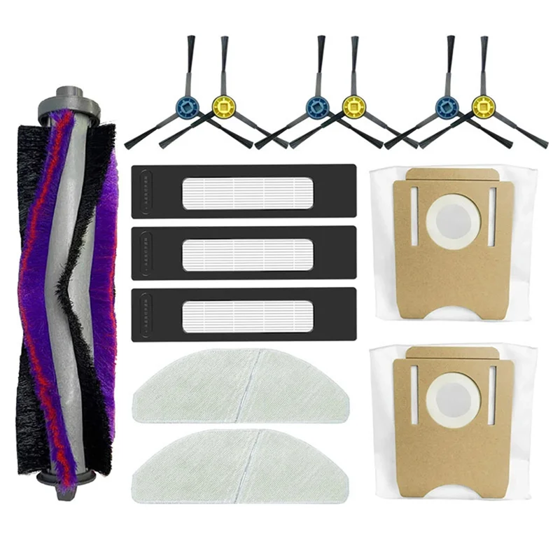 BBNV-подходит для Midea S8 + Plus CLIEN T24, Thinkair RV50 Pro, запасные части, аксессуары, основная боковая щетка, фильтр, швабра, мешок для пыли