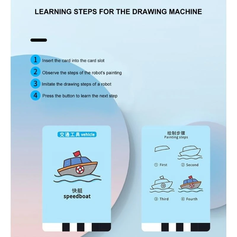 Interactive Educational Drawing Robot Toy Art Learning Toy for Preschool Kids A2UB