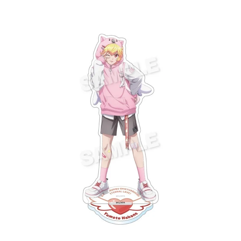 15cm Anime Binan Koukou Chikyuu Bouei-bu Acrylic Stand Model Cosplay Cute High Earth Defense Club Love! Characters Keychain