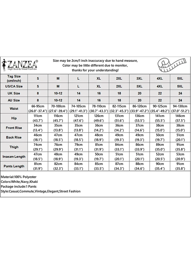 ZANZEA Women Casual Calf-Length Pants Elastic Back Waist Solid Color Wide-Leg Cropped Pant Loose Cozy Woman Bottoms Fall 2025 - Image 4