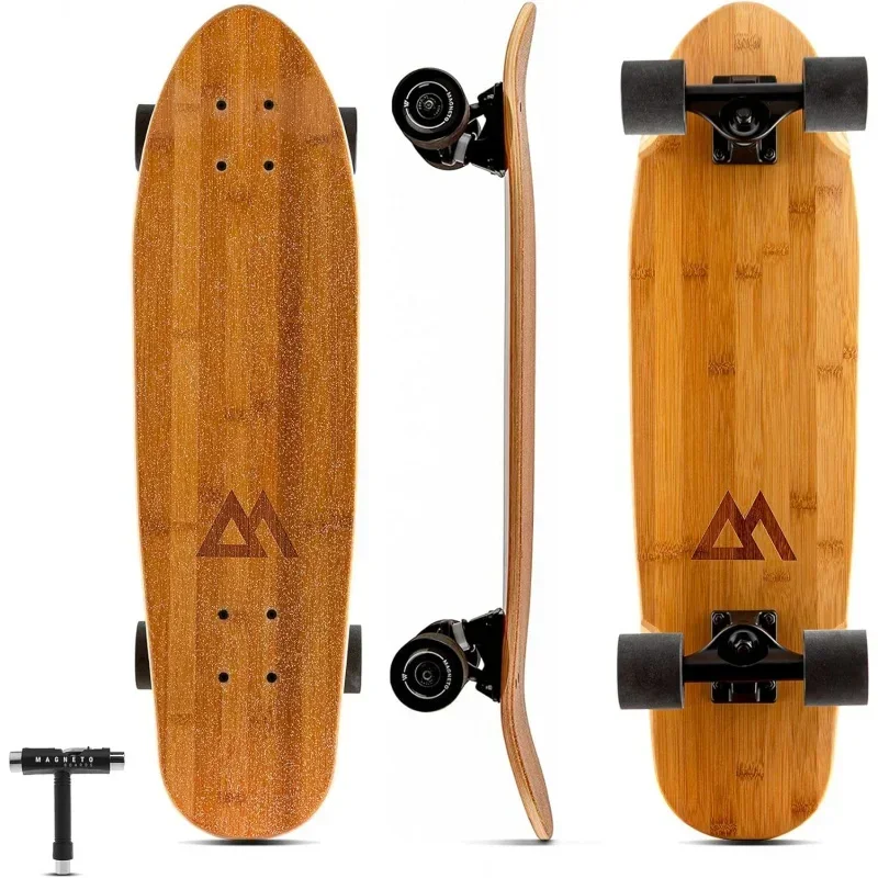 Complete Skateboard |   27.5 x.5 |   6-Layer Canadian Maple Double Kick Concave Deck |   Kids Skateboard Skateboard