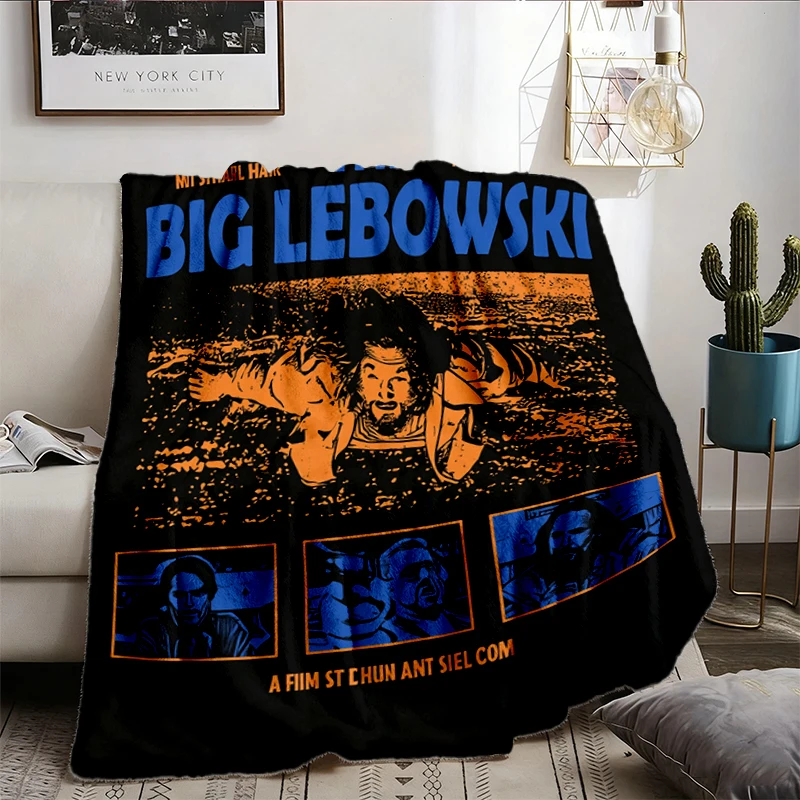 The Big Lebowski Comfy Blanket, The Dude Walter Donny Coen Brothers Flannel Blanket, Abide 1998