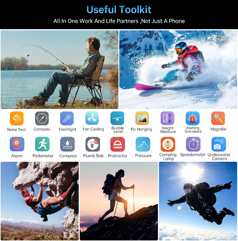 8849 Tank 4 Pro Unihertz 5G Rugged Projector Smartphone 1TB 36G Android 14 Sports Phone 11600mAh Dimensity8300 AMOLED 120HZ