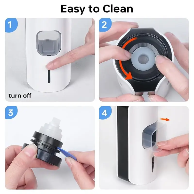 ABZA-Automatic Electric Toothpaste Dispenser For Kids - Wall Mounted With 3-Level Adjustment & 2 Toothbrush Slots Grey
