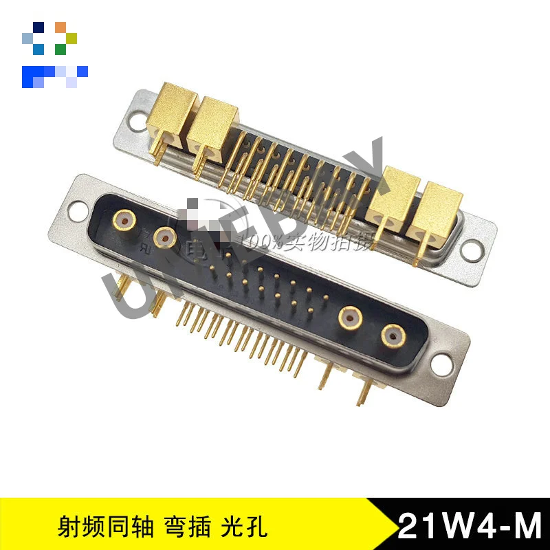 Imagem -04 - Conector de Alta Corrente Masculina Adaptador D-sub Soquete de Solda de Alta Potência Banhado a Ouro db 21w4-m Pcs