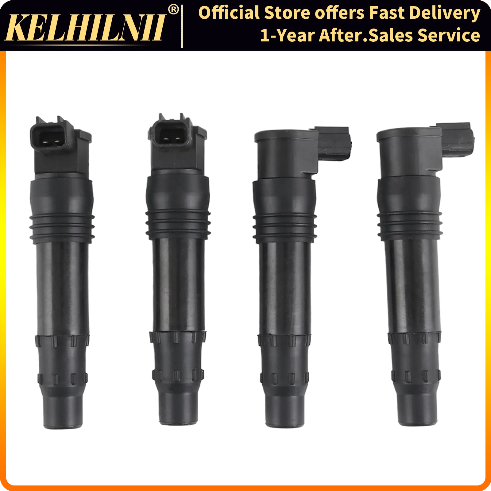 F6T547 129700-4400 2&4Pcs Ignition Coils Compatible With Suzuki GSX1300R GSXR1000 Hayabusa 1300R 1999-2009 2011 2012 1297004400