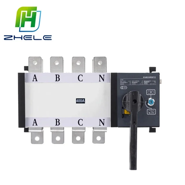 Factory direct dual power automatic transfer switch 4P400A isolated ATS PC-class three-phase four-wire automatic switch