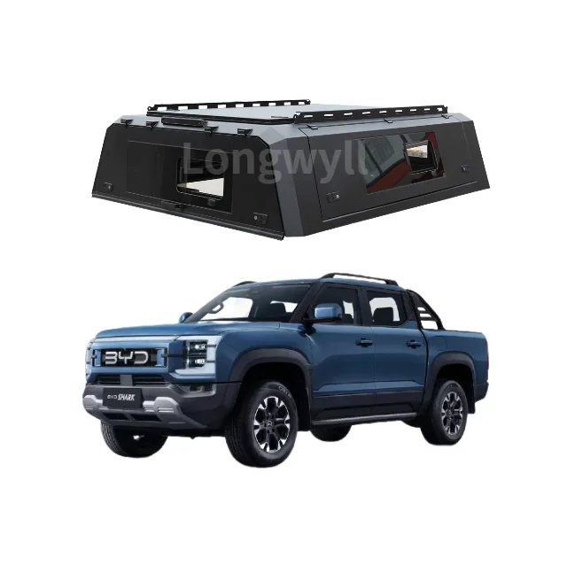 

Custom-Fit Pickup Canopy Aluminum for BYD Shark 6 Lockable Truck Cap with Sliding Windows UTE Accessories