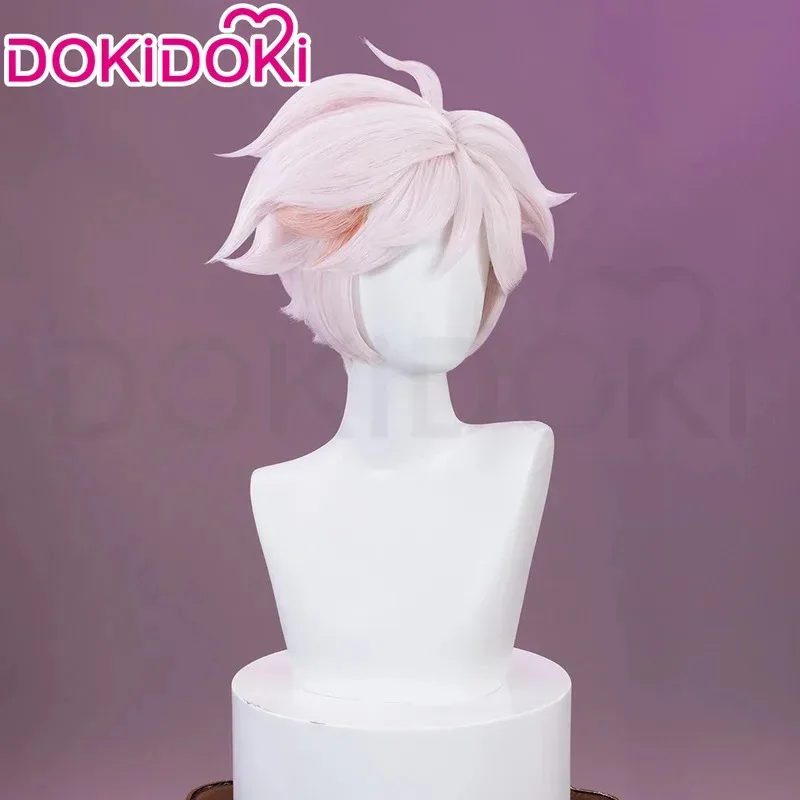 

asdh8@Bear's Den IN STOCK Anime DokiDoki Women 28cm Short Pink Hair Angel Cosplay Spider Demon AD Wig Pre New 2025COSda@