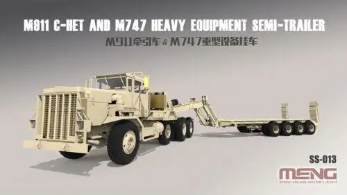 Meng SS-013 Model 1/35 M911 C-HET (8×6) & M747 Heavy Equipment Semi-Trailer Model Kit