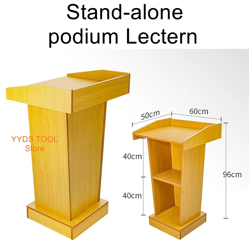 Primary and secondary school classroom lectern teacher multifunctional wooden lectern teacher podium