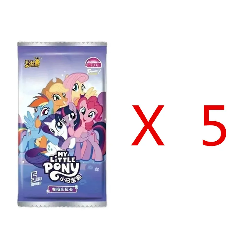 KAYOU Original My Little Pony Karten Regenbogen-Set 40. Jubiläum Limitierte Freundschafts-Ewigkeitskarten Seltene SC SGR Karten Spielzeug