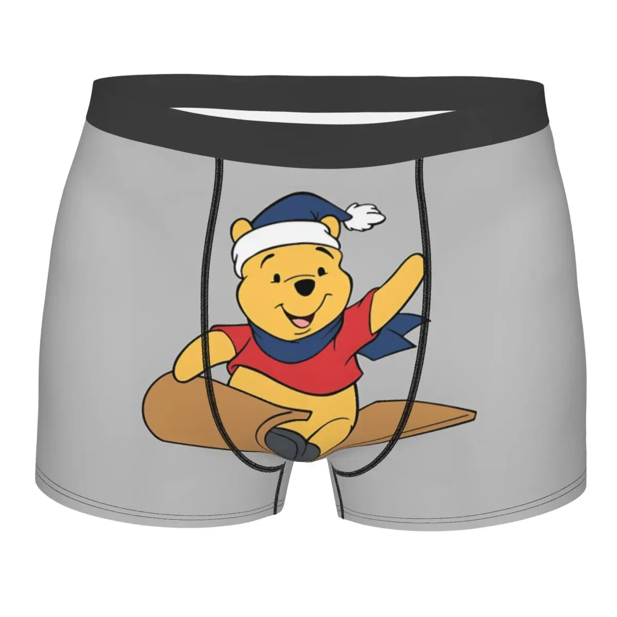 

Нижнее белье Винни-Пух на заказ, мужские эластичные трусы-боксеры, шорты, мягкие трусы для Homme