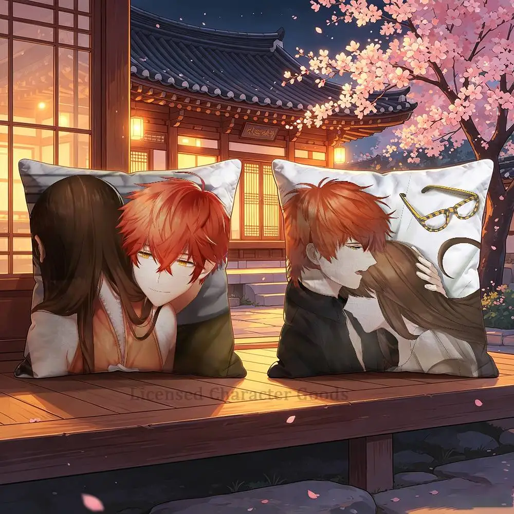 M-Mystic Messenger 707 30x30 35x35 40x40 45x45 50x50 cm Pillow Case Holiday Print Cushion Cover Home Textile