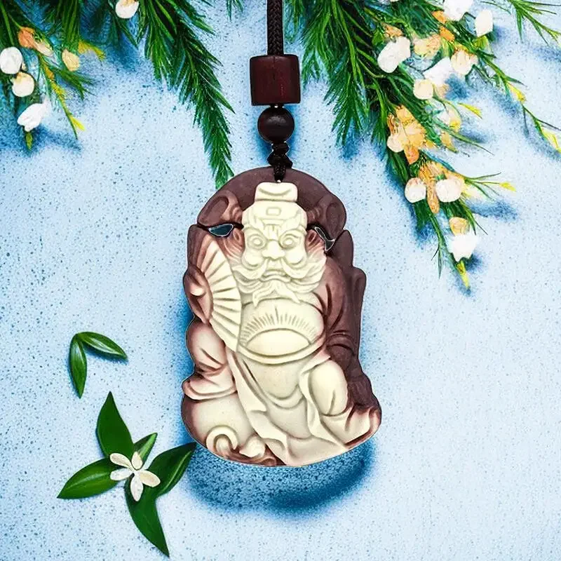 Jade Zhong Kui Pendant Gift Real Necklaces Jewelry Amulets Gifts for Women Natural Accessories Talismans Designer Men Necklace