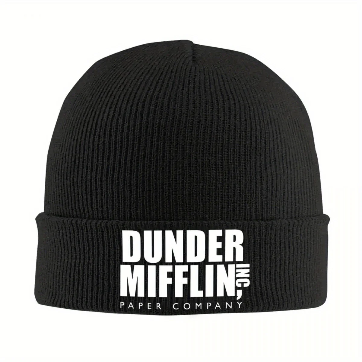 New Dunder Mifflin Paper Company Hats Autumn Winter Beanies New The Office TV Show Caps Men Women Knitted Caps