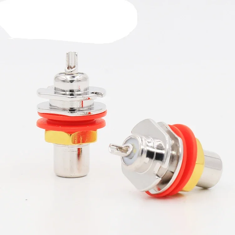 4 pezzi RCA femmina Spina per montaggio a pannello Terminale audio RCA Montaggio a pannello Telaio Audio RCA femmina Presa Amplificatore