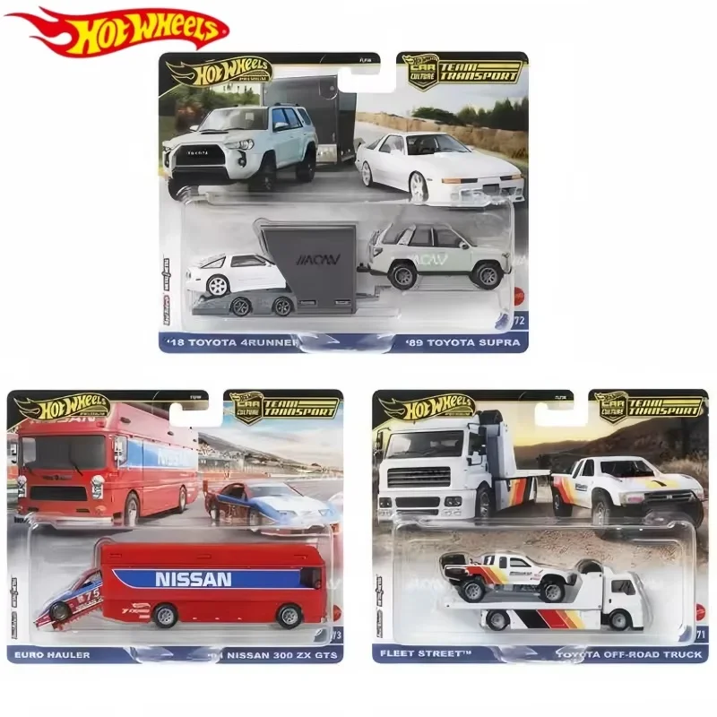 

2025 New Genuine Mattel Hot Wheels 1:64 Team Transport 2024 FLF56 D Mix 4 1/64 Collection Diecast Vehicle Models Toys Kids Gifts