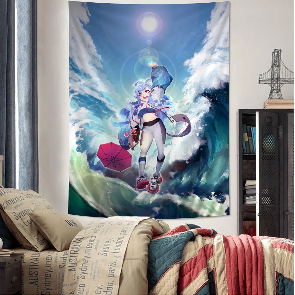 

Hololive Anime Chart Tapestry Art Science Fiction Room Home Decor Cheap Hippie Wall Hanging