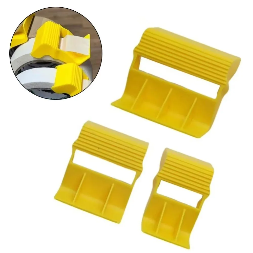 

3pcs Set Plastic Tape Dispenser Gift Wrapping Multiple Widths Adhesive Tape Holder DIY Painting Accessories Packaging Tool
