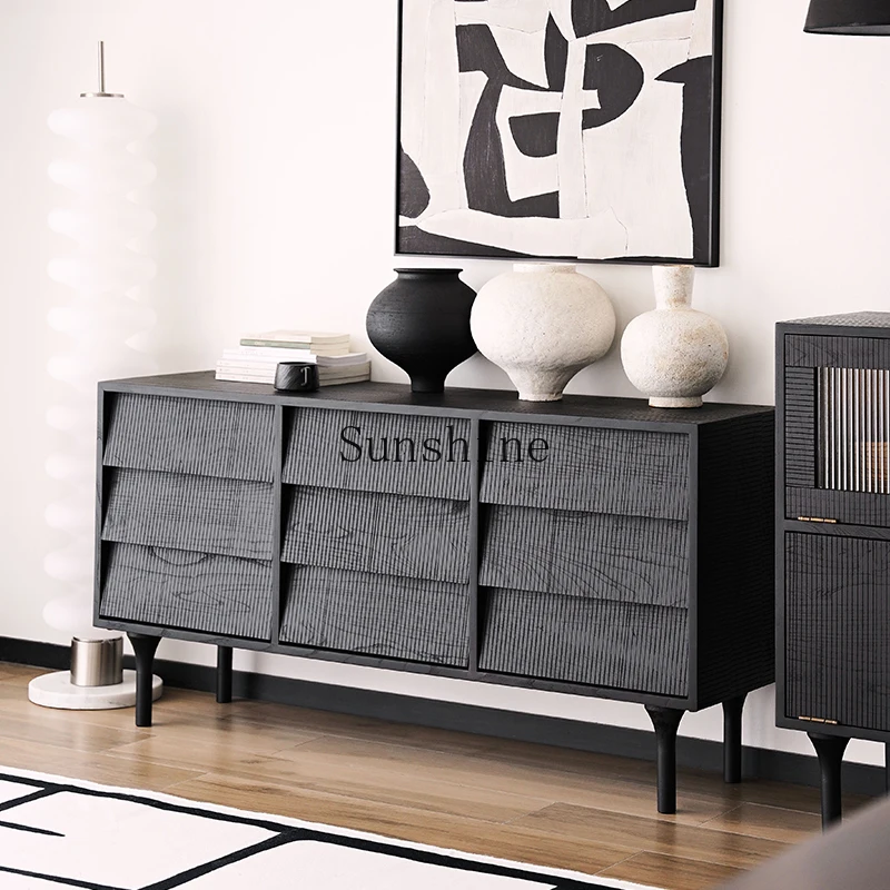 

Elm Storage Drawer Cabinet Nordic Vintage Bedroom Side Cabinet