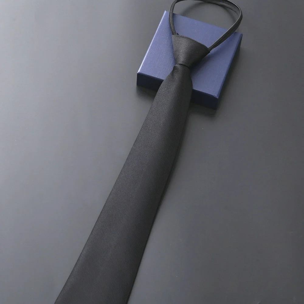 Professionelle Herren-Krawatte mit Reißverschluss, 8 cm, für Business, formelle Anlässe, Arbeit, Mode, Herren-Krawatte für Meetings, Hochzeiten, Alltag. – Detail 23