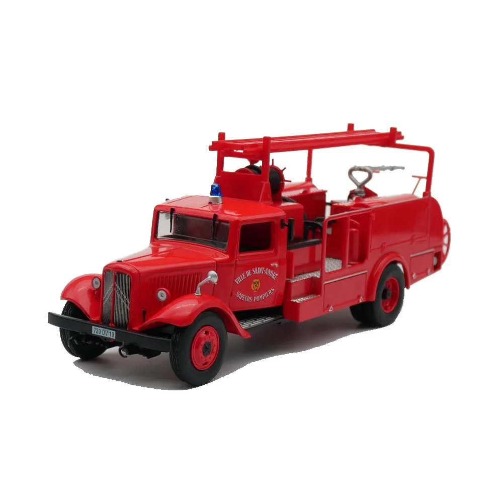 Diecast Ixo 1:43 Scale Citroen P45 Citroen Fire Engine Pump Truck Alloy Car Model Collectible Toy Gift Souvenir Display Ornament