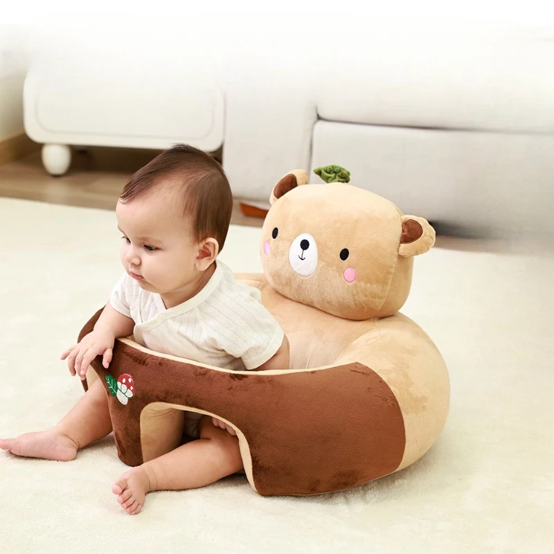 Innovative Toddler Seat Mat for Safe and Comfortable Sitting Protective Baby Seat Cushion with Surrounding Anti-Fall Pillow