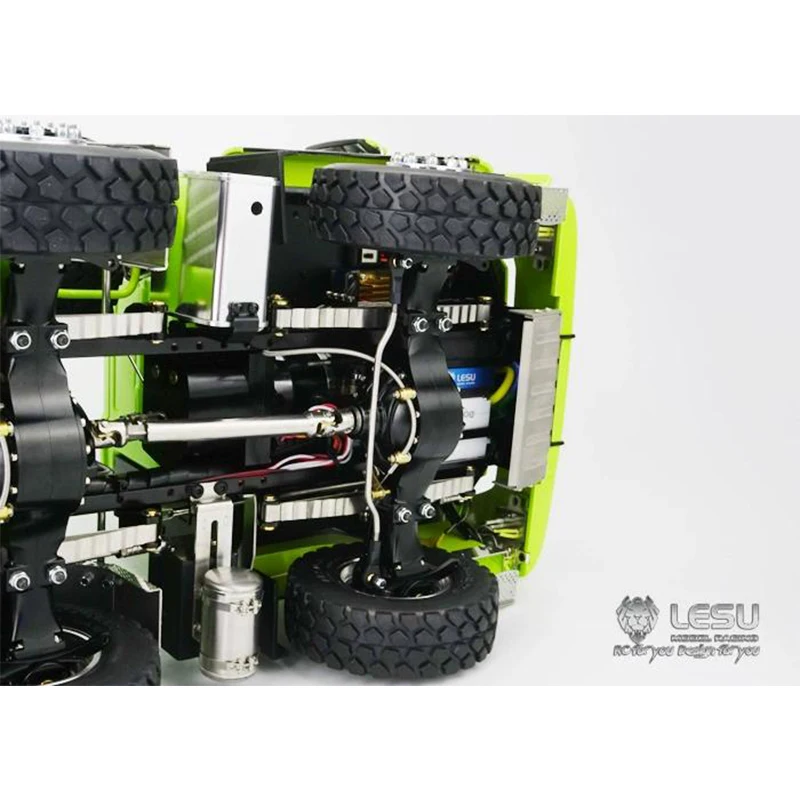 LESU 1/14 RCトラックTGSシェルチンサーボプロテクターメタルアップグレードパーツ、タミヤダンプトラック牽引トラックまたはDIYカーモデルパーツ用